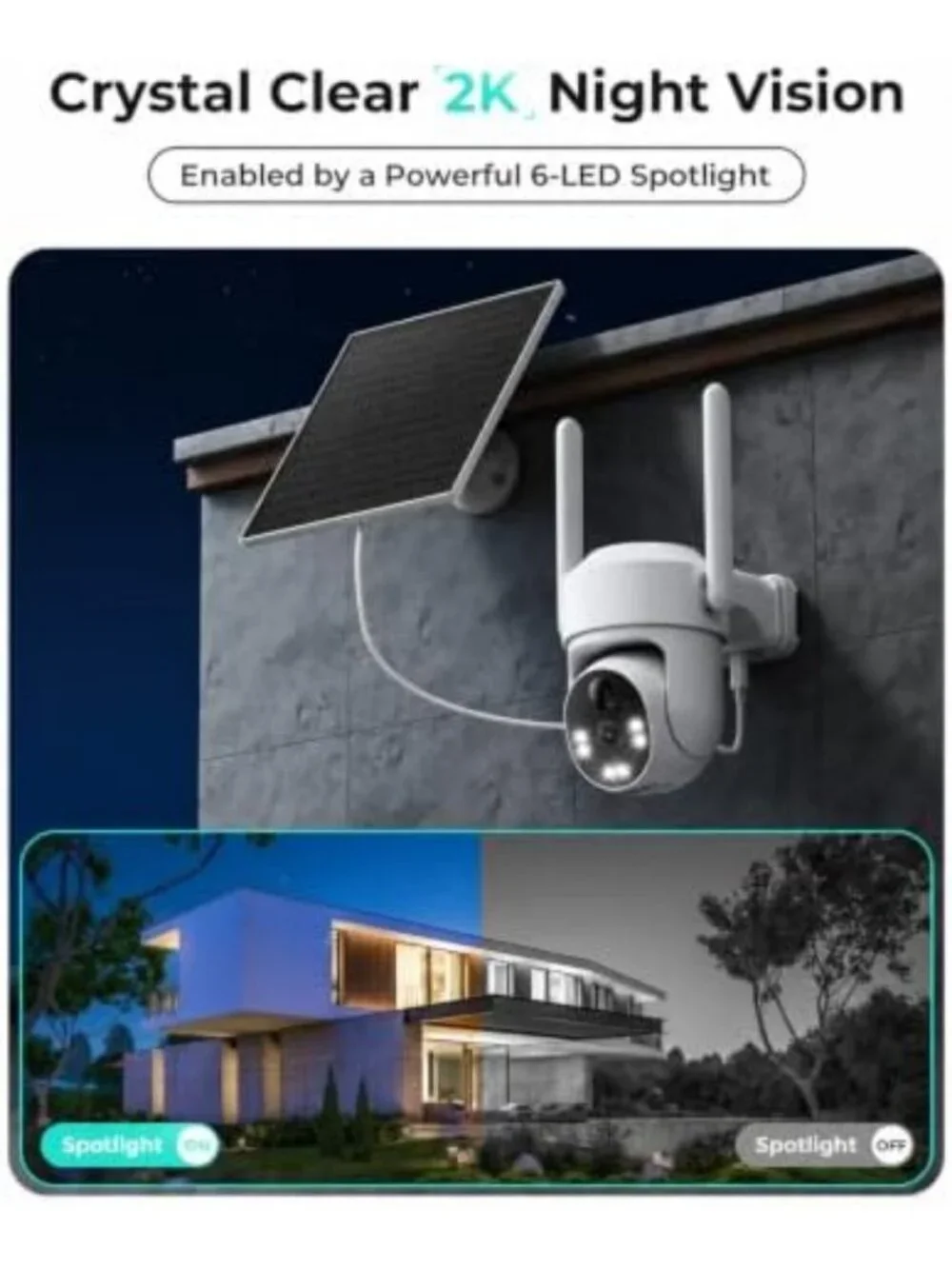 2 Pack Outdoor Cellular Security Cameras - No WiFi, Motion Detection, Night
